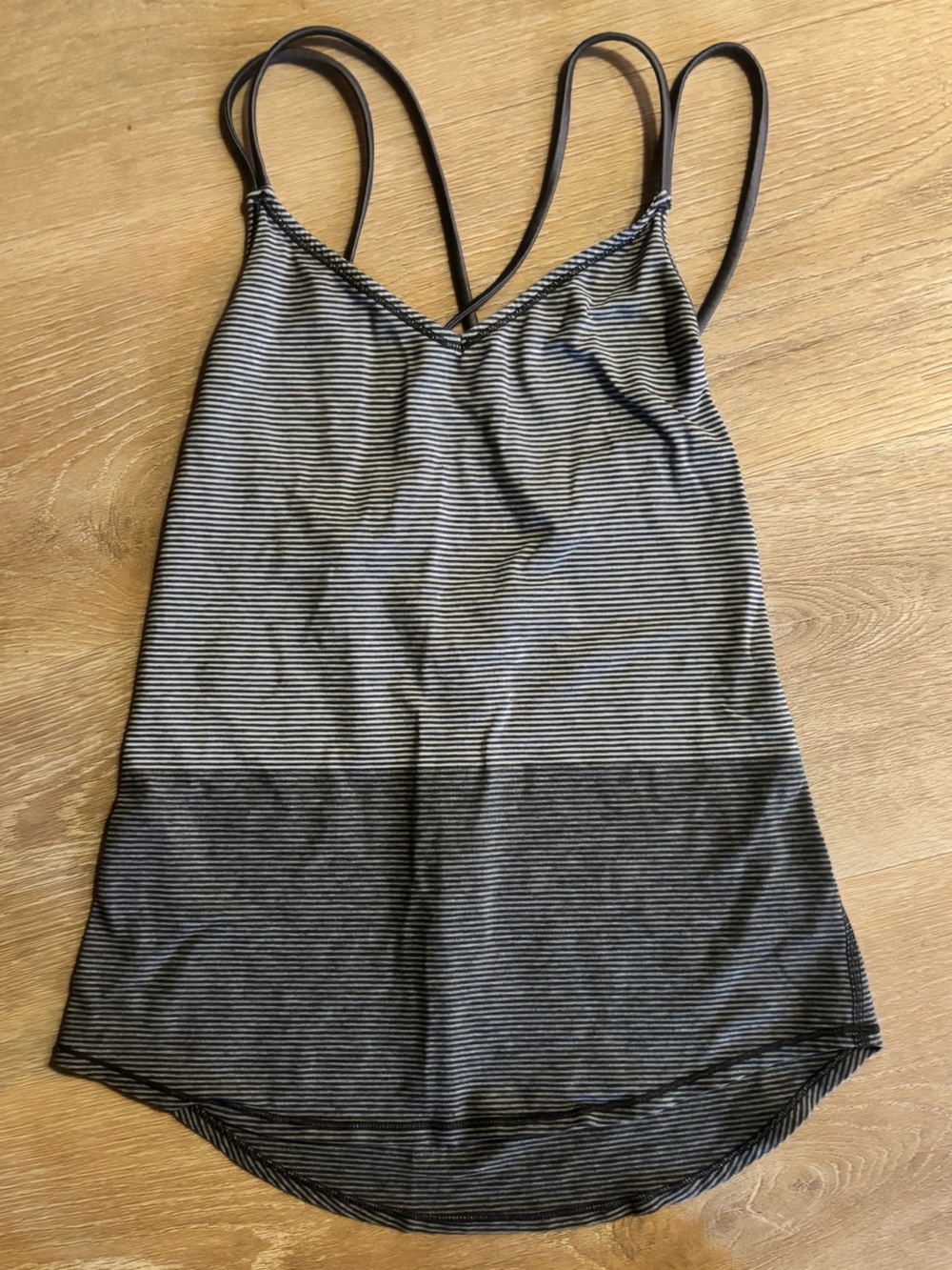 lululemon athletica Black and White Striped Tank Top 4? See measurement
